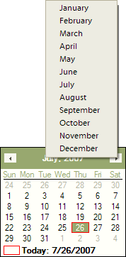 QuickMonth Calendar screenshot